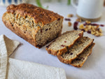 Homemade Banana Bread with Cranberries and Walnuts