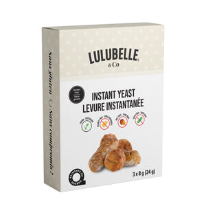 Levure instantanée sans gluten de 3 sachets de Lulubelle and co