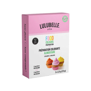 Colorant alimentaire sans gluten, 3 couleurs de Lulubelle and Co
