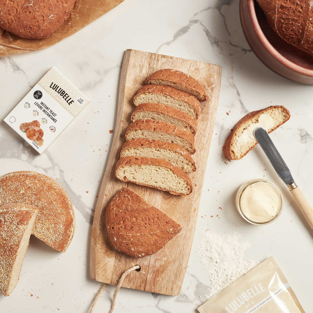 Réalisez des pains bons et rapides avec notre levure snas gluten de Lulubelle & Co